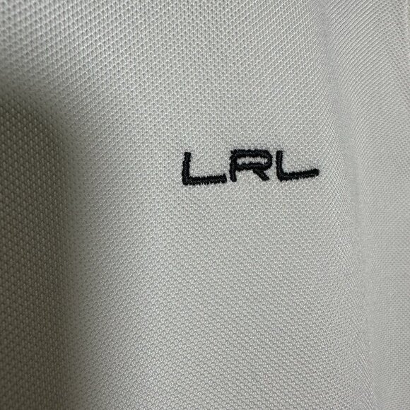 Lauren Ralph Lauren Sleeveless Polo Womens XL White Black Casual Tennis Preppy - Picture 7 of 11